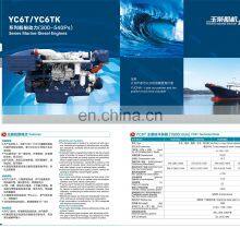 Yuchai Hochleistung YC6T-Serie 330HP - 470hp 1500U/min Marine-Dieselmotor für Fischereifahrzeuge thumbnail-5