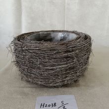 High Quality Small Oval Rattan Basket Planter Wholesale Eco Friendly