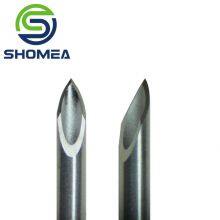 Shomea Customized Medical Grade 304/316 Stainless Steel Double Angle Blood Lancet Needle thumbnail-1