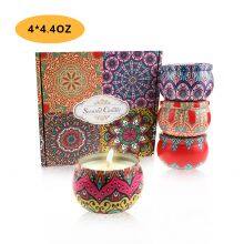 Bulk Order Natural Soy Scented Candles - 4-Piece Travel Set, Portable for Yoga/Massage Businesses thumbnail-3
