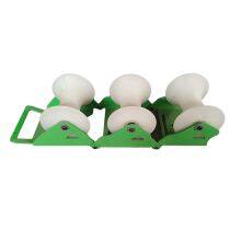 Triple Pulley | 5mm Thickened Steel Triangular Base + Nylon Pulleys | Seamless Welding | 58cm Total Width & Foldable thumbnail-1