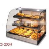 APEX commercial glass food warmer display showcase