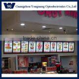 Edge-lit AcrylicMagnetic illuminated led restaurant menu board