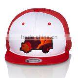 Short Red Bill Car Logo Mesh Trukfit Snapback Cap thumbnail-2