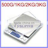 I2000 Model 500g/1000g/2000g Brushed Metal Plate I2000 Jewelry Scale thumbnail-1