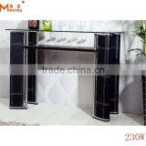 2 Layer Clear High Quality Glass Side Table for Sale thumbnail-3