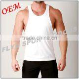 100% Cotton Plain White Y-back Gym Singlet for Men thumbnail-1