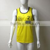 2015 fashionable sleeveless volleyball jersey,Chian sublimation volleyball jersey,custom volleyball jersey design