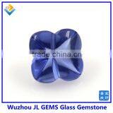 Faceted Loose Gemstones Glass Stone With Four Clovers Beads Glass Jewelry thumbnail-1