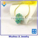 925 Sterling Silver Synthetic Hamsa Opal Gems Necklace For Sale Online With Factory Price thumbnail-6