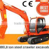 8ton Hydraulic Crawler Excavator With CE