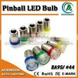 6.3V AC BA9S 44 47 555 Non-ghosting 5630 2smd Pinball LED Bulb