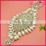 High Quality Sew On Dress Wholesales Crystal Applique WRA-790 thumbnail-2