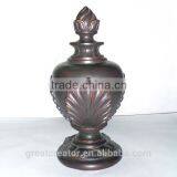 Decorative Victorial Gold Curtain Rod Finials Antique Drapery Hardware Supplies thumbnail-4