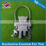 Half Heart Couple Keychain Custom Keychain Metal Keyholder in Different Color thumbnail-6