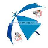 Promotional Logo Printed Wood Handle Rain Umbrella