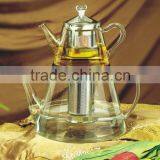 Heating Resistant Borosilicate Glass Two Tea Pot Sets thumbnail-1