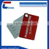 Strap Attached Hard Plastic Die Cut PVC Airplane Luggage Tag thumbnail-2