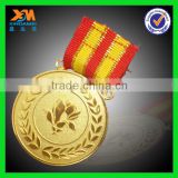 3d design quality gold plating zinc alloy table tennis medal (xdm-m148)