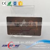 2015 High Quality Programmable RFID Metal VIP Card for Business Members