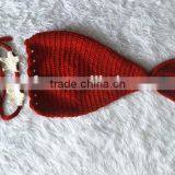 Wholesale Fashion Costume Crochet Mermaid Tail Newborn Photo Props thumbnail-5