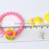 Cute Girls Bracelet Hairgrips Set Plastic Candy Flower Bangle Jewelry Set