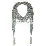 2015 Preppy Style Presentative Leaves Printing Fashion Chiffon Scarf thumbnail-3