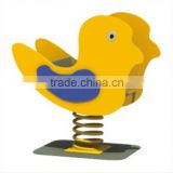 Kaiqi group Outdoor Garden Plastic PE board chicken Spring Rider for Kids Play