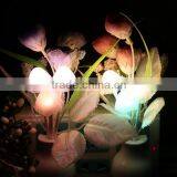 Sensor Night Light Flower LED Lamp EU/US Plug Romantic Colorful Home Decor thumbnail-2