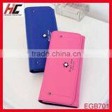 Colorful Simple Pattern PU Leather Women Trend Wallet