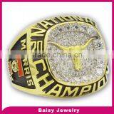 Cheap Price Factory Direct Custom Gold Plated 316l Stainless Steel Devils Championship Ring thumbnail-1