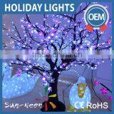 2016 Красивая dekoracja świąteczna/ślubna w stylu sztucznej drzewa sakury z motywem świateł