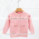 New Design Cardigan Computer Knitted Sweater for Big Girls thumbnail-1