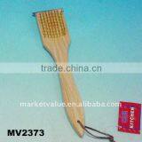 12" BBQ BRUSH WOODEN HANDLE thumbnail-1