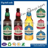 Good selling wholesale OEM service double side printing regular ink beer bottle label