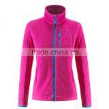 Women Army Green Pink Microfiber Varsity Plain Fleece Jacket Without Hood, Premium Dropship Name Brand Fashion High End Clothing thumbnail-4