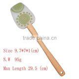Feiaoda OEM Factory Silicone Wooden Non-stick Spatula Set of 3 thumbnail-4