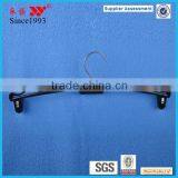 Black Padded Plastic Lingerie Hangers With Clips