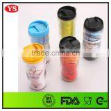 FDA Certification Double Wall 350 ml Plastic Starbucks Tumbler Mug With Flip Lid thumbnail-3