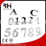 Modern Manufacture Metal Door Numbers and Letters Design,Polished MIRROR Color Door Numbers