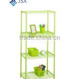 Green Painted 4-tier Metal Shelving / Storage Shelf / Storage Rack / Flower / High-quality Carbon Steel Pipe Shelf thumbnail-1