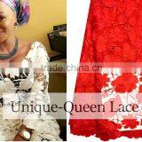2016 Cord Lace Embroidery/african Guipure Lace Fabric for Wedding Dress/guipure Lace Fabric/guipure Lace thumbnail-3