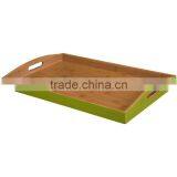 BR003/Painting Color Bamboo Serving Tray ,Bamboo Kitchen Accessories Tray thumbnail-2