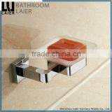 17639 Wenzhou Bathroom Accessories Zinc Alloy Walll Mounted Modern Design Glass Bathroom Soap Dish thumbnail-3