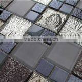 SMP19 New Arrived Mosaic Puzzle Metal Mixed Mosaic Glass Mosaic Tile thumbnail-4