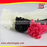 colours and black plastic pvc nylon 66 cable ties customized