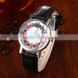 Promotional Geniune Leather Band Steel Quartz Watches for Business Men thumbnail-5
