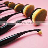 10Pc/Set Beauty Tools Toothbrush Shaped Foundation Eyebrow Eyeliner Lip Facial Makeup Oval Brushes thumbnail-2