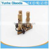 Triple Post Trouble String Puzzle KINGOU 4 Pack Classical Wooden Puzzle Set Solution Rope Central Brain Teaser for Adults Game thumbnail-5