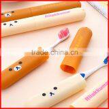 Portable Cartoon Rilakkuma Bear Mini ABS ToothBrush Box Case Traveling Toothbrush Storage Box Holder Toothvrush Covers thumbnail-2